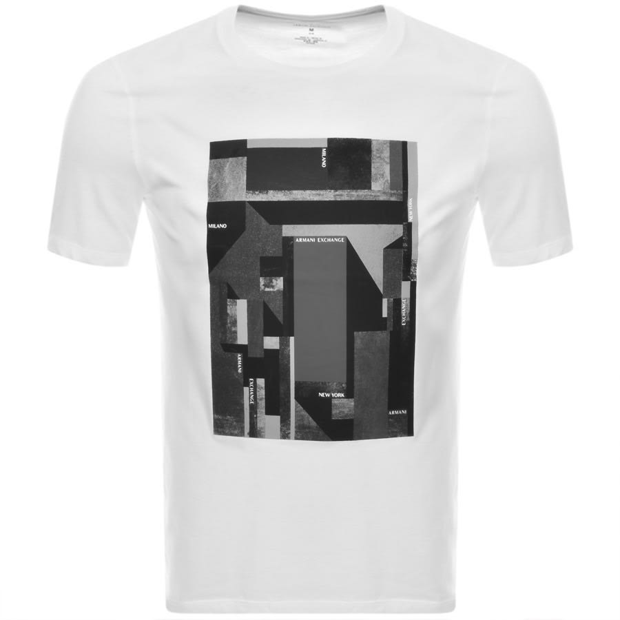 Alternative Image for ProductArmani Exchange Crew Neck AX Logo T Shirt White1